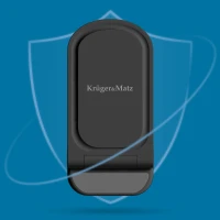 Kruger&Matz KM0858 Skladateľná bezdrôtová nabíjačka Qi 15 W, čierna
