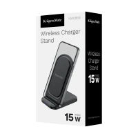 Kruger&Matz KM0858 Skladateľná bezdrôtová nabíjačka Qi 15 W, čierna