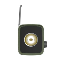 Kruger&Matz KM0836 Solární rádio s powerbankou 5000 mAh, SOS alarm, LED svítilna, zelené