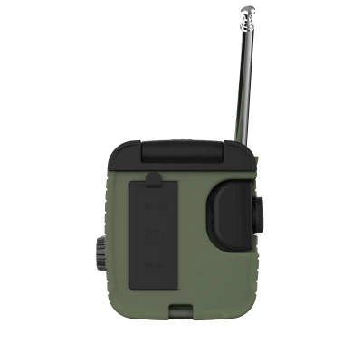 Kruger&Matz KM0836 Solární rádio s powerbankou 5000 mAh, SOS alarm, LED svítilna, zelené