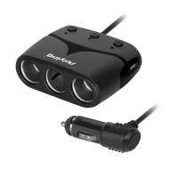Peiying PY-CHR0012-1 Rozbočovač zásuviek zapaľovača 3 x 12/24 V + 2 x USB 3100 mA