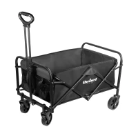 Rebel RBA-5500 Zložiteľný záhradný vozík 80 l, 100 kg, čierny
