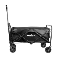 Rebel RBA-5500 Zložiteľný záhradný vozík 80 l, 100 kg, čierny