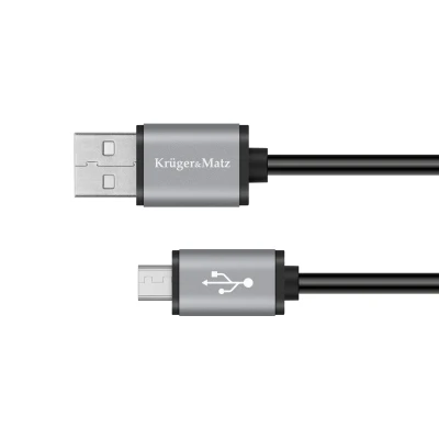 Kruger&Matz KM1236 Kabel USB-A - Micro USB, 1,8 m, Basic