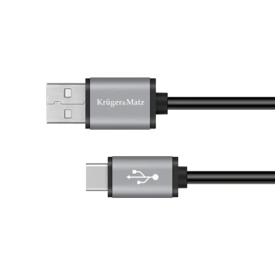 Kruger&Matz KM1240 Kabel USB-A - USB-C, 1,8 m, Basic