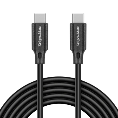 Kruger&Matz KM1260 Kábel USB-C - USB-C, 100 W, 1 m, Basic
