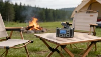 Kruger&Matz KM0838 Solárne rádio s powerbankou 10 000 mAh, SOS alarm, LED svietidlo, sivé
