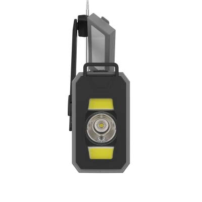 Kruger&Matz KM0838 Solárne rádio s powerbankou 10 000 mAh, SOS alarm, LED svietidlo, sivé