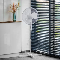 Teesa TSA8022 Stojanový ventilátor, 3 rychlosti, výška 105 - 123 cm, bílý