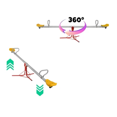 Kruzzel 27837 Zahradní balanční houpačka pro děti, otočná 360°, 2 v 1
