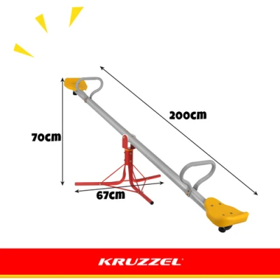 Kruzzel 27837 Zahradní balanční houpačka pro děti, otočná 360°, 2 v 1