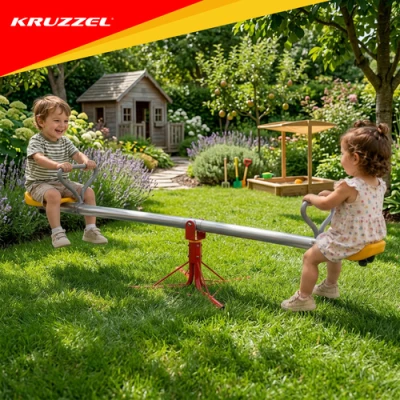 Kruzzel 27837 Zahradní balanční houpačka pro děti, otočná 360°, 2 v 1