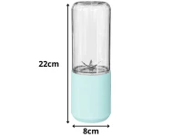 Verk 07337 Přenosný smoothie mixér s nádobou 400 ml, 150 W, modrý
