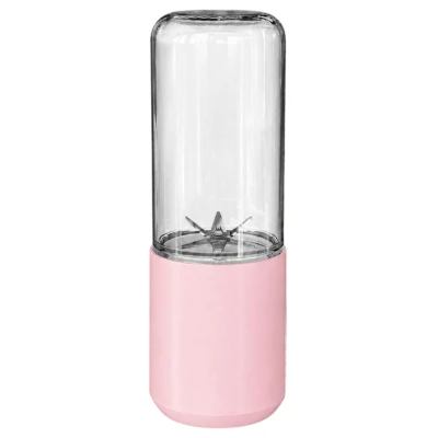 Verk 07337 Přenosný smoothie mixér s nádobou 400 ml, 150 W, růžový