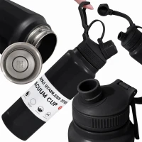 Verk 07388 Termofľaša s držiakom 700 ml, čierna