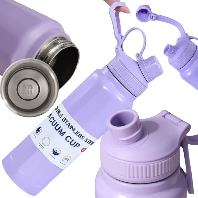 Verk 07388 Termofľaša s držiakom 700 ml, fialová