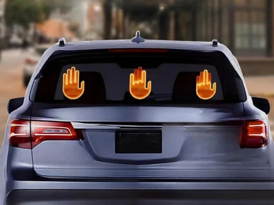 Verk 10154 Signalizátor gest do auta - ruka, 203 LED, diaľkové ovládanie