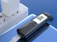 Verk 27526 Bezkontaktní digitální alkohol tester s USB nabíjením, černý