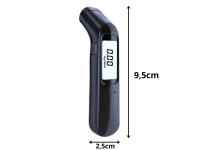 Verk 27526 Bezkontaktní digitální alkohol tester s USB nabíjením, černý