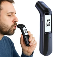Verk 27526 Bezkontaktní digitální alkohol tester s USB nabíjením, černý