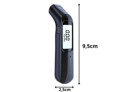 Verk 27526 Bezkontaktní digitální alkohol tester s USB nabíjením, černý