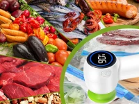 Verk 27539 Přenosná vakuovací pumpa na uchovávání potravin, USB, 4 sáčky