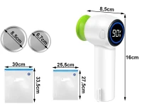 Verk 27539 Přenosná vakuovací pumpa na uchovávání potravin, USB, 4 sáčky
