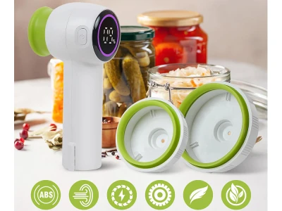 Verk 27539 Přenosná vakuovací pumpa na uchovávání potravin, USB, 4 sáčky