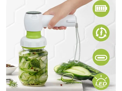 Verk 27539 Přenosná vakuovací pumpa na uchovávání potravin, USB, 4 sáčky