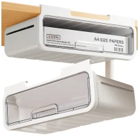 Verk 27655 Výsuvný organizér pod desku stolu 32,5 x 8,5 x 23 cm, bílá