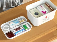 Verk 27660 Organizér na léky s bezpečnostním uzávěrem 37 x 27 x 21,5 cm, bílý