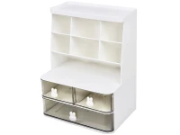 Verk 27656 Organizér se zásuvkami na stůl 30 x 22,5 x 17 cm, bílý