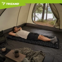 Trizand 27682 Samonafukovacia matrac s integrovanou pumpou 190 x 60 cm, čierna