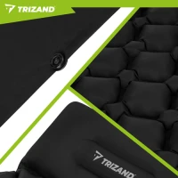 Trizand 27682 Samonafukovacia matrac s integrovanou pumpou 190 x 60 cm, čierna