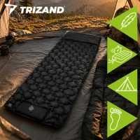 Trizand 27682 Samonafukovacia matrac s integrovanou pumpou 190 x 60 cm, čierna