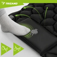 Trizand 27682 Samonafukovacia matrac s integrovanou pumpou 190 x 60 cm, čierna