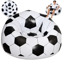 Verk 27758 Nafukovacie kreslo v tvare futbalovej lopty 60 x 95 cm, čierno-biele