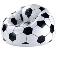 Verk 27758 Nafukovacie kreslo v tvare futbalovej lopty 60 x 95 cm, čierno-biele