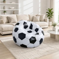 Verk 27758 Nafukovacie kreslo v tvare futbalovej lopty 60 x 95 cm, čierno-biele