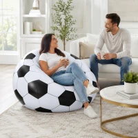 Verk 27758 Nafukovacie kreslo v tvare futbalovej lopty 60 x 95 cm, čierno-biele