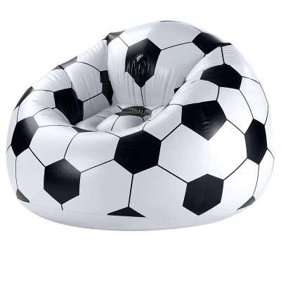Verk 27758 Nafukovacie kreslo v tvare futbalovej lopty 60 x 95 cm, čierno-biele