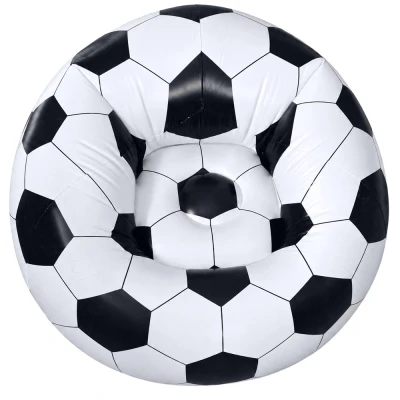 Verk 27758 Nafukovacie kreslo v tvare futbalovej lopty 60 x 95 cm, čierno-biele
