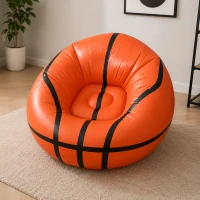 Verk 27759 Nafukovací křeslo ve tvaru basketbalového míče 60 x 95 cm, oranžový