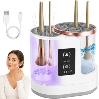 Verk 27760 Elektrický čistič štětců na make-up, 6 W, USB-C, bílý