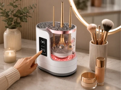 Verk 27760 Elektrický čistič štětců na make-up, 6 W, USB-C, bílý