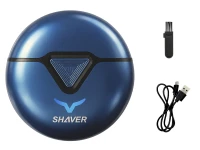 Verk 27803 Mini elektrický holicí strojek s LED displejem, USB‑C, modrý