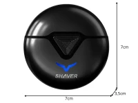 Verk 27803 Mini elektrický holicí strojek s LED displejem, USB‑C, černý