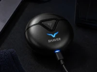 Verk 27803 Mini elektrický holicí strojek s LED displejem, USB‑C, černý