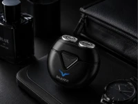 Verk 27803 Mini elektrický holicí strojek s LED displejem, USB‑C, černý