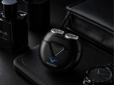 Verk 27803 Mini elektrický holicí strojek s LED displejem, USB‑C, černý